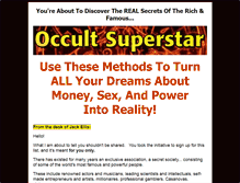 Tablet Screenshot of occultsuperstar.com